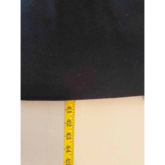 Saks Fifth Avenue Double-Breasted Black Wool Overcoat  Coat Trench Large - Picture 5 of 10